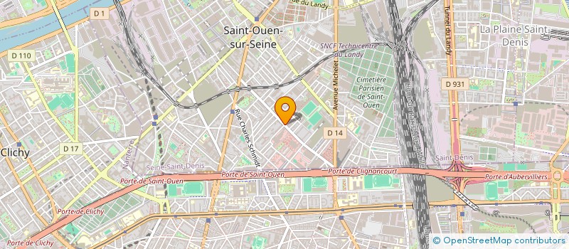 localisation de l'entreprise HEBA à SAINT-OUEN-SUR-SEINE