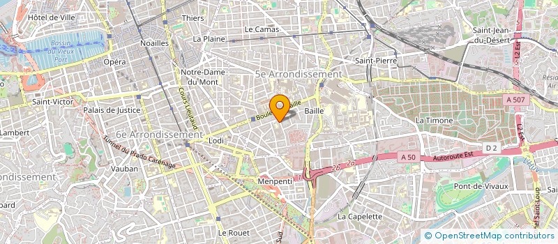 localisation de l'entreprise HEBA à MARSEILLE