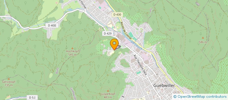 localisation de l'entreprise HEBA CREATIONS  GUEBWILLER