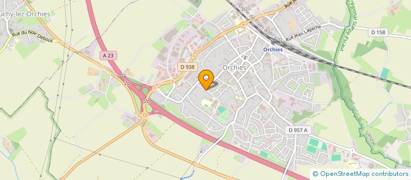 localisation de l'entreprise HEBANA  ORCHIES