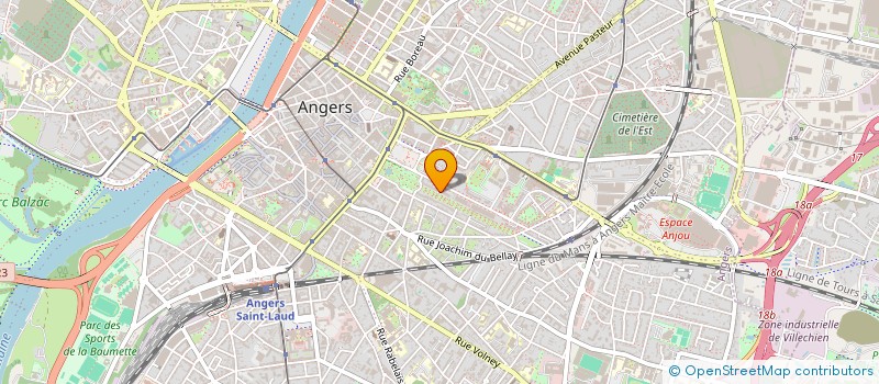 localisation de l'entreprise HEBANAT à ANGERS