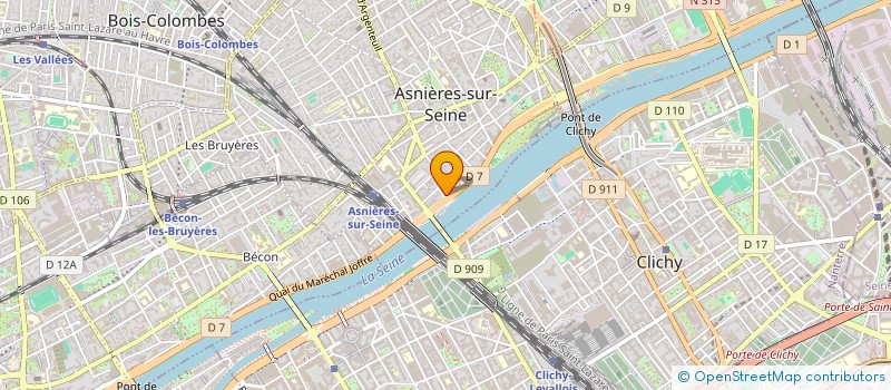 localisation de l'entreprise HEBARI TRANSPORT  ASNIERES-SUR-SEINE