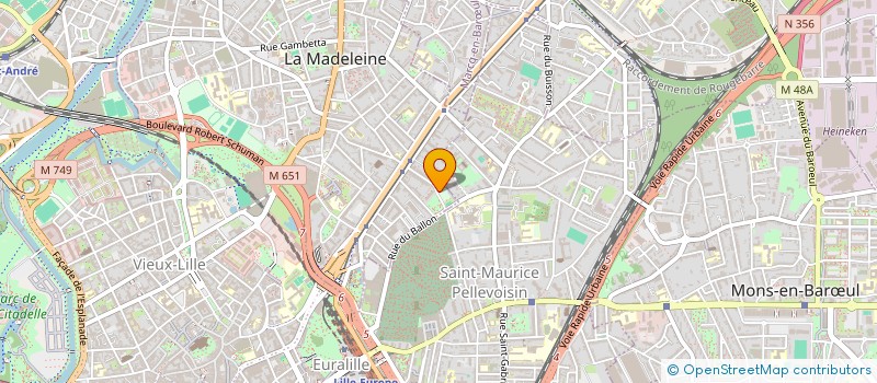 localisation de l'entreprise HEBE à LA MADELEINE