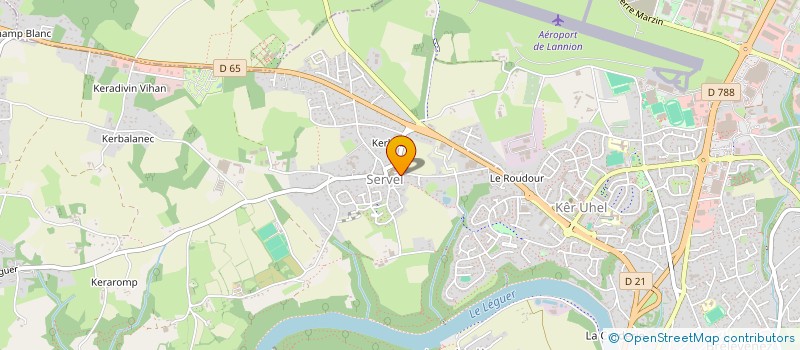 localisation de l'entreprise HEBE  LANNION