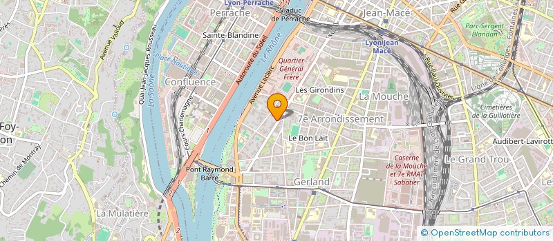 localisation de l'entreprise HEBERG TRAV MIGR FOYER LY GERL à LYON