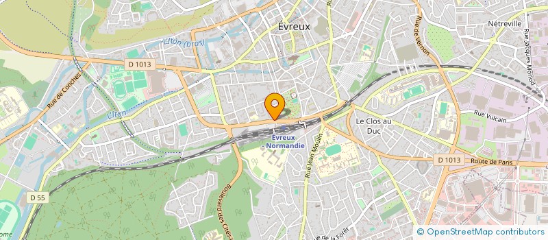 localisation de l'entreprise HEBERGEMENT ADAPTATION LIES TRAVAIL EURE à EVREUX