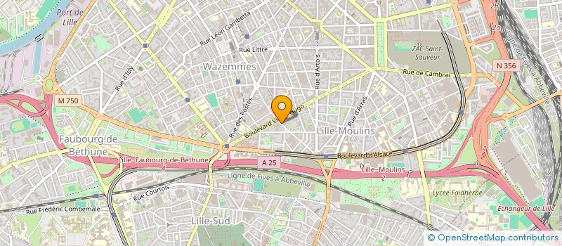 localisation de l'entreprise HEBERGEMENT CONSEIL à LILLE
