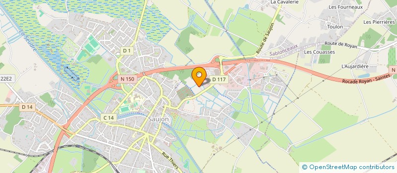 localisation de l'entreprise HEBERGEMENT LA RESSOURCE à SAUJON