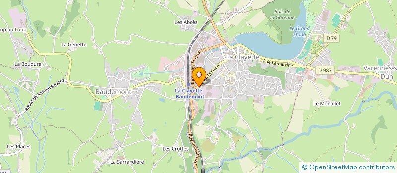 localisation de l'entreprise HEBERGEMENT TEMPORAIRE EN MILIEU RURAL  CLAYETTE (LA)