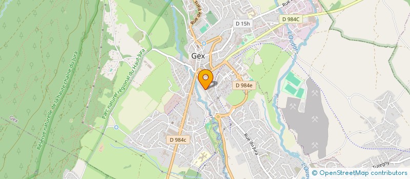 localisation de l'entreprise HEBERGENEVE  GEX