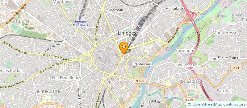 localisation de l'entreprise HEBERT ET ASSOCIES - EXPERTS COMPTABLES CONSEILS à LIMOGES