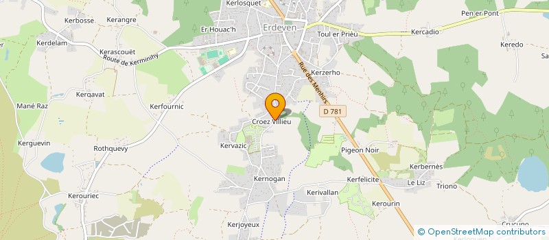 localisation de l'entreprise HEBERT'GEMENTS  ERDEVEN