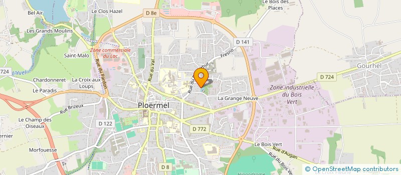 localisation de l'entreprise HEBERT GESTION ADMINISTRATIVE  PLOERMEL