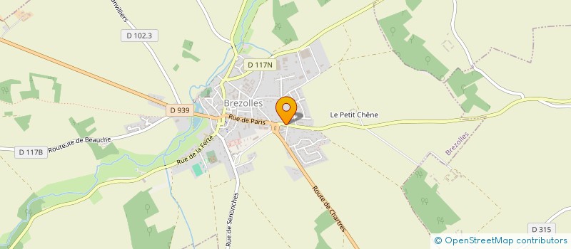 localisation de l'entreprise HEBERT LEROY ENSEIGNE LE RELAIS DES CARNUTES à BREZOLLES