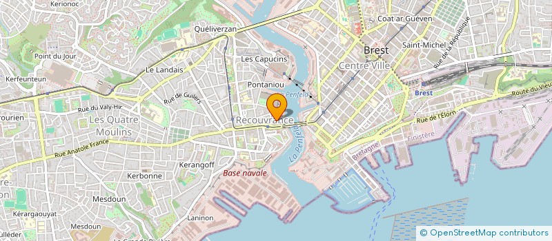 localisation de l'entreprise HEBERTA  BREST