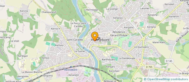 localisation de l'entreprise HEBERTEAM  HENNEBONT