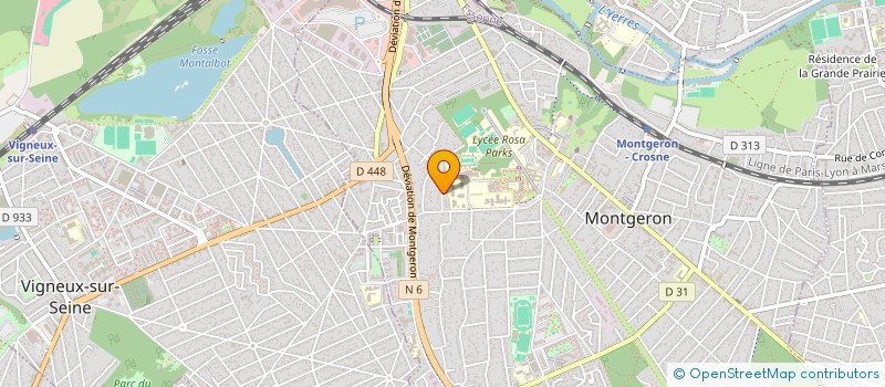 localisation de l'entreprise HEBOSS VIGNEUX 91 à MONTGERON