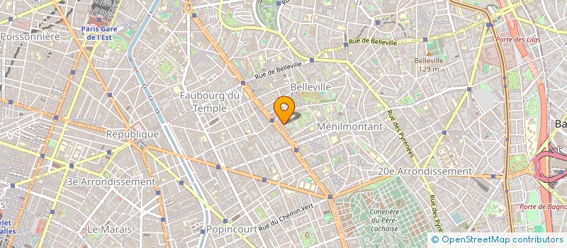 localisation de l'entreprise HEBRA à PARIS