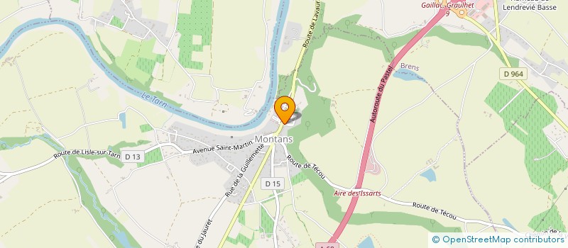 localisation de l'entreprise HEBRARD DEVELOPPEMENT INTERNET  BRENS