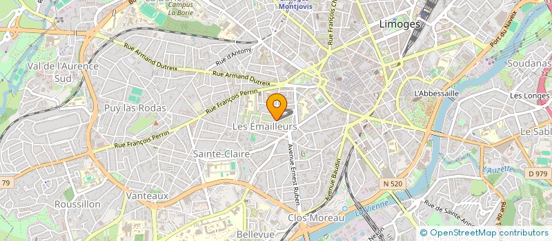 localisation de l'entreprise HEBRAS DEVELOPPEMENT à LIMOGES