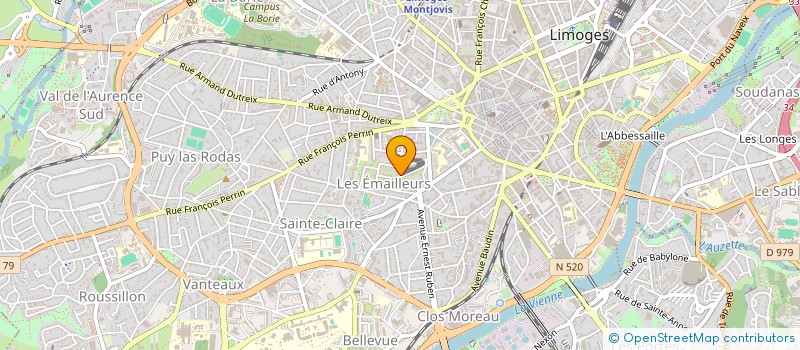 localisation de l'entreprise HEBRAS INVESTISSEMENTS à LIMOGES