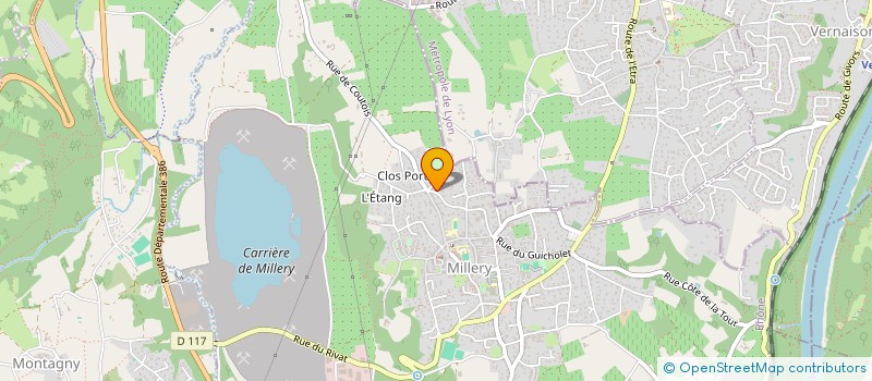 localisation de l'entreprise HEBRO CONSEILS  MILLERY