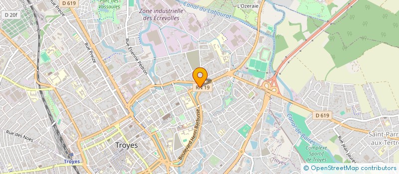 localisation de l'entreprise HEBRON à TROYES