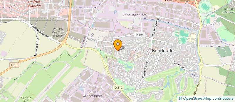 localisation de l'entreprise HEBTEAM CONSULTING  BONDOUFLE