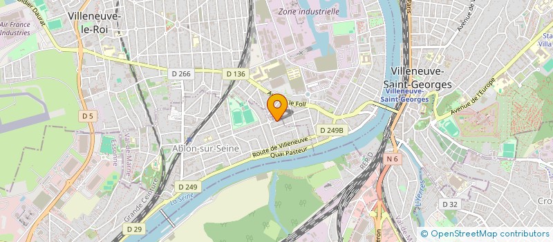 localisation de l'entreprise HEBUN MOZAIC à ABLON-SUR-SEINE