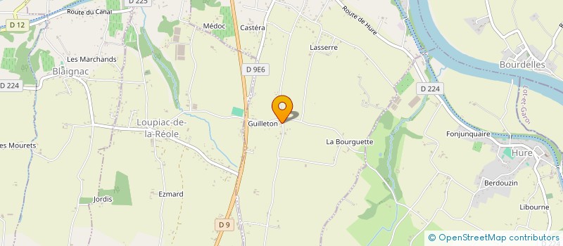 localisation de l'entreprise HEC  LOUPIAC-DE-LA-REOLE