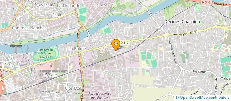 localisation de l'entreprise HEC  DECINES-CHARPIEU