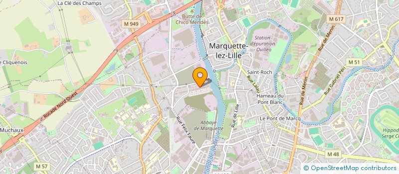 localisation de l'entreprise HEC CONSULTING  MARQUETTE-LEZ-LILLE