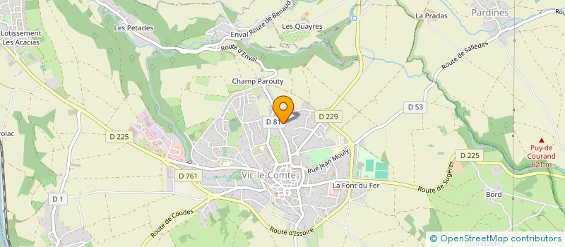 localisation de l'entreprise HEC ENR  VIC-LE-COMTE