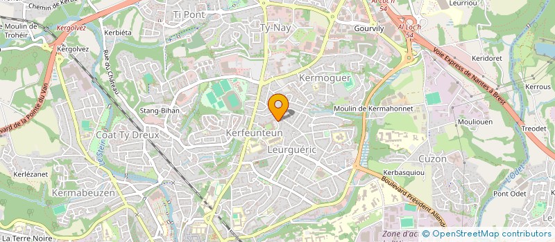 localisation de l'entreprise HEC PATRIMOINE à QUIMPER