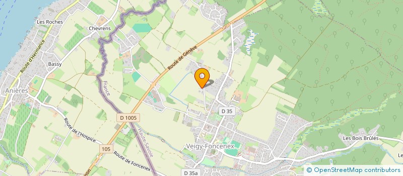 localisation de l'entreprise HECALUJU  VEIGY-FONCENEX