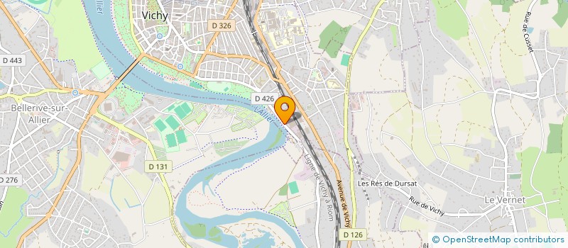 localisation de l'entreprise HECATE FORMATION à VICHY