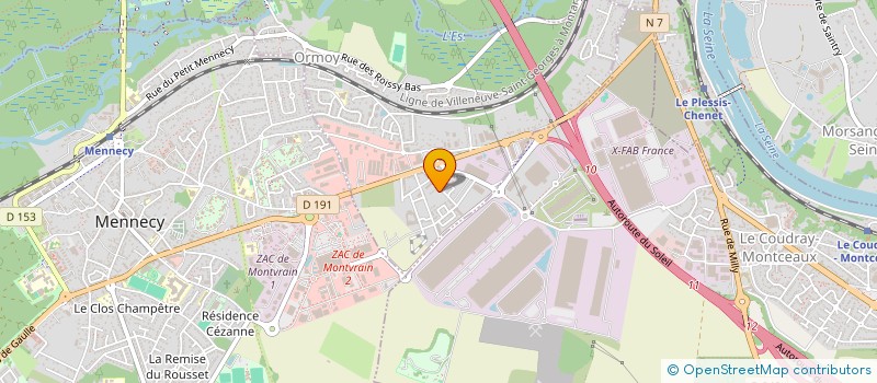 localisation de l'entreprise HECBM  ORMOY