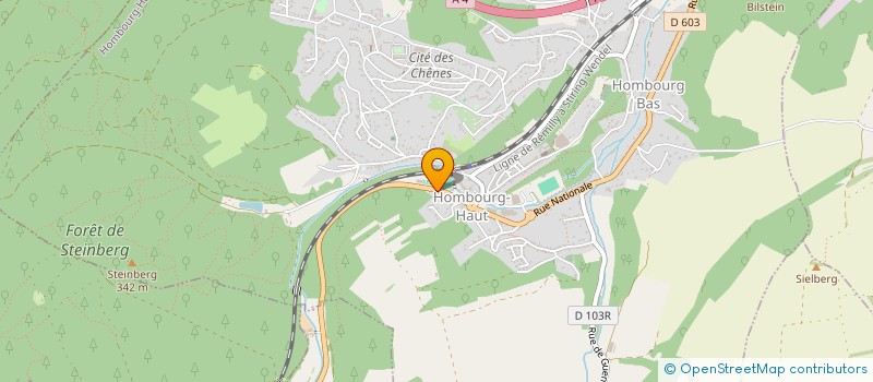 localisation de l'entreprise HECHT IMMOBILIER à HOMBOURG-HAUT