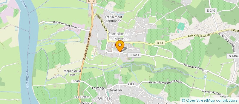localisation de l'entreprise HECODIS à CAMBLANES-ET-MEYNAC