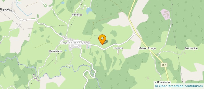 localisation de l'entreprise HECOSI à CROS-DE-MONTVERT