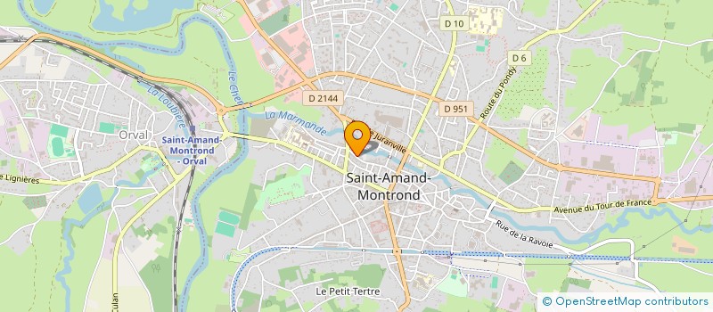 localisation de l'entreprise HECOSO18  SAINT-AMAND-MONTROND