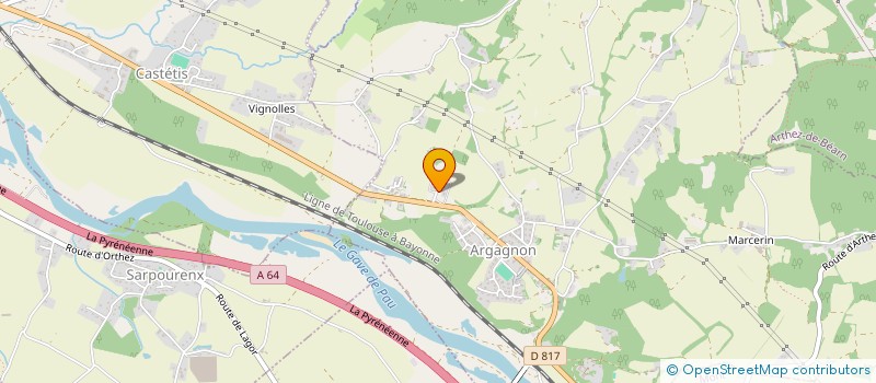 localisation de l'entreprise HECTOGONE TRANSPORTS  ARGAGNON