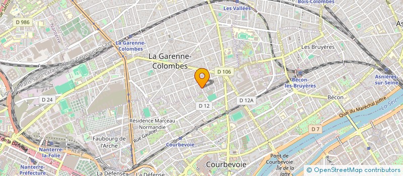 localisation de l'entreprise HECTORIA à LA GARENNE-COLOMBES