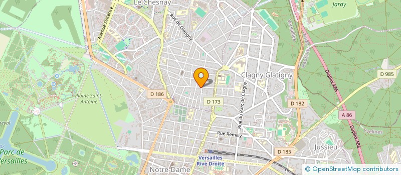 localisation de l'entreprise HECTORIS  LE CHESNAY-ROCQUENCOURT