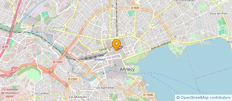localisation de l'entreprise HED ET JU à ANNECY
