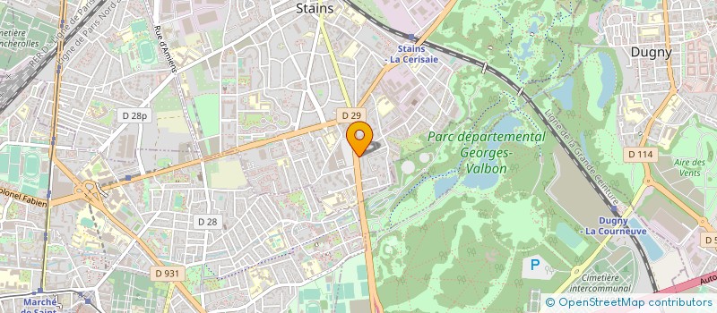 localisation de l'entreprise HEDA DEVELOPPEMENT à STAINS