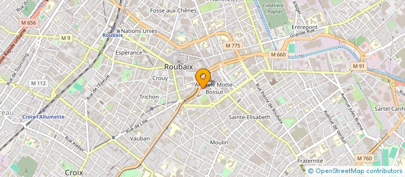 localisation de l'entreprise HEDAVEM INFORMATIQUE  ROUBAIX