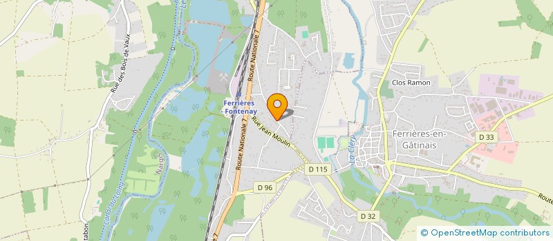 localisation de l'entreprise HEDELI à FONTENAY-SUR-LOING