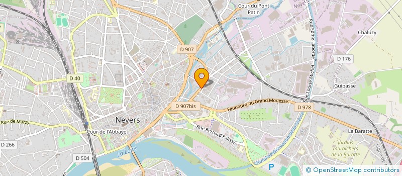 localisation de l'entreprise HEDER à NEVERS