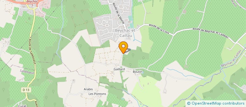 localisation de l'entreprise HEDEX  BEYCHAC-ET-CAILLAU